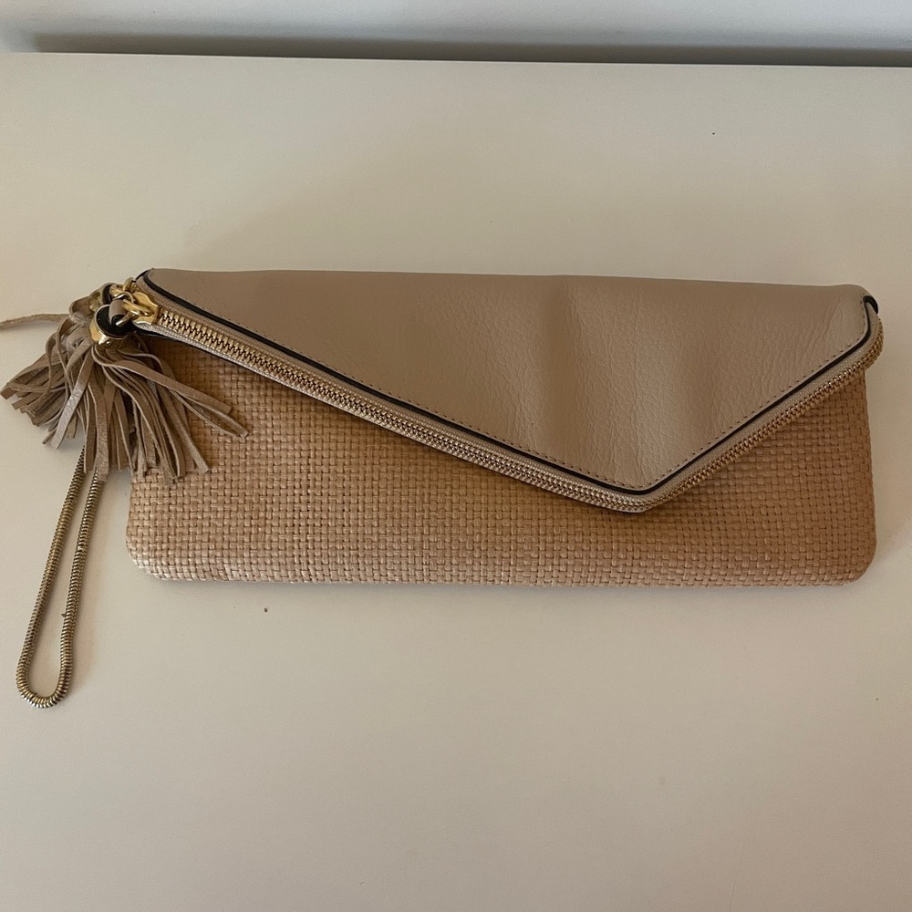 Henri Bendel Beige Clutch